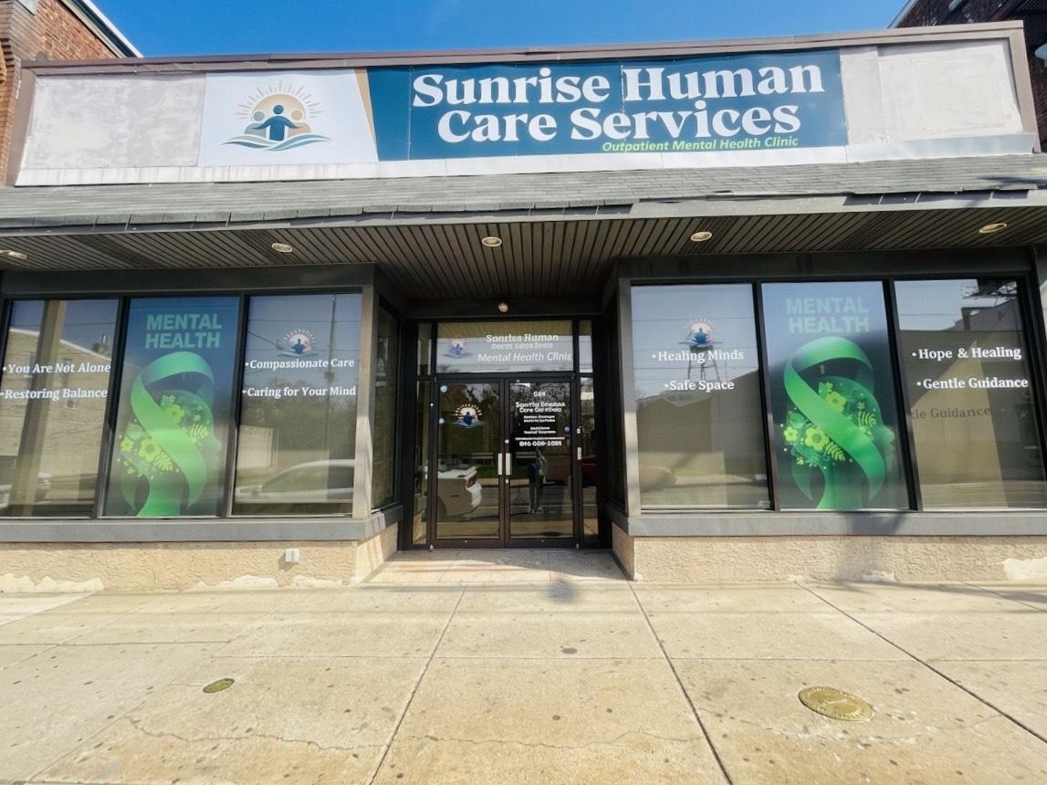 Sunrise Human Care Services storefront in Darby, PA